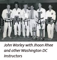 John Worley and Pat Worley with Jhoon Rhee and other Washington DC instructors