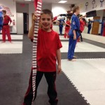 South Elgin Karate Kid with belt