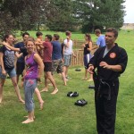 Master Nelson teaching Martial Arts in Romania
