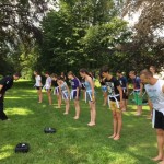 Romanian National Karate Students Bowing