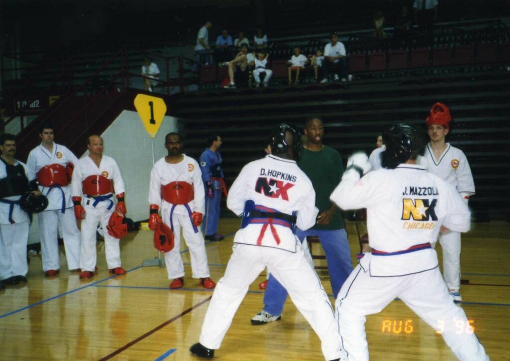 Blue belt fighting in the Diamond Nationals